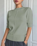 Fashionable Short-Sleeved Pullover