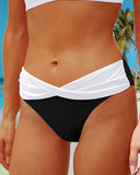 Halter Neck Contrast Color Sexy Two-Piece Bikini