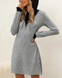 Casual Hooded Comfort Dress