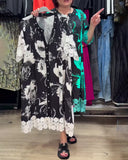 Casual Lace Patchwork Printed Dress
