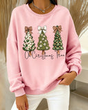 Drop-Shoulder Printed Loose Sweatshirt