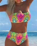 Bandeau Printed Bikini