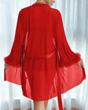 Sexy Lace Nightgown Suspender Suit