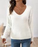 Fashionable Casual V-Neck Sweater