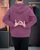 Hooded Zip Up Casual Sweatshirt