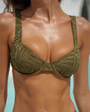 Sexy Solid Color Two Piece Bikini Swimsuit