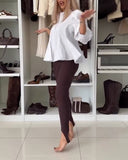 French-Style Puff Sleeve Shirt