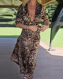 Fashion Sexy Leopard Print Dress