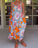 Sleeveless Loose Vacation Dress