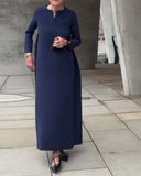 Fashionable Casual Long-Sleeved Dress