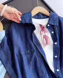 Simple Solid Color Lapel Coat
