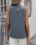 Elegant Sleeveless Buttoned Vest