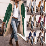 Women Solid Hooded Fleece Lined Sherpa Zipper Coat