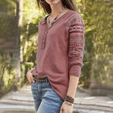 Solid Color Pattern T-shirt