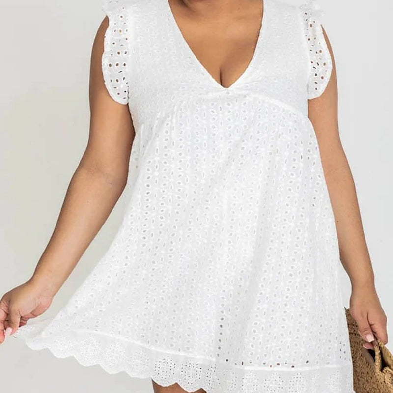 California Lace Dress Romper Shelia California Lace Dress Romper Shelia