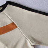 Panelled Cropped Sweatshirt