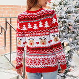 Women's Christmas Graphic Pattern Jacquard Pullover Sweater Jumper