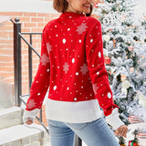 Women's Christmas Graphic Pattern Jacquard Pullover Sweater Jumper
