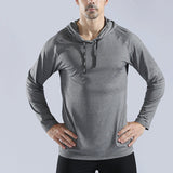 Men's Long Sleeve Hoodie T-Shirt
