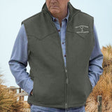 Men's Trendy Slim Print Vest Jacket