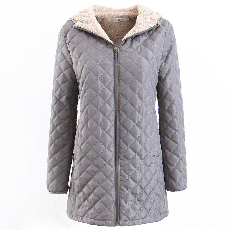 Lightweight Hooded Long Sleeve Padded Coat