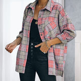 Woolen Plaid Coat