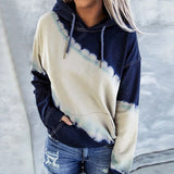 Hooded Gradient Long Sleeve Loose Sweatshirt