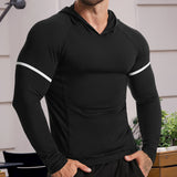 Long Sleeve Workout Hoodie Shirts for Men