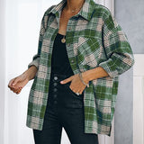 Woolen Plaid Coat