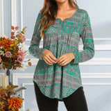 Printed Loose Long Sleeve Shirt