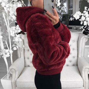 Hooded Plush Jacket