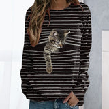 Cat Striped T-Shirt