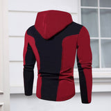 Mens Fleece Jackets Contrast Hoodies