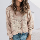 Crochet Knit Pullover Sweaters
