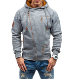 Men's Hooded Side Zip Cationic Sweatshirt