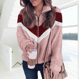 Contrast Wool Coat