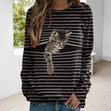 Cat Striped T-Shirt