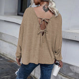 Tie-Back Drop-Shoulder T-Shirt