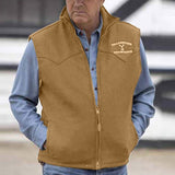 Men's Trendy Slim Print Vest Jacket