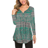 Printed Loose Long Sleeve Shirt