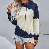 Hooded Gradient Long Sleeve Loose Sweatshirt