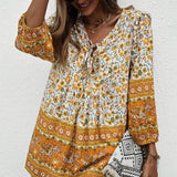 Long Sleeves Printed Shirts Blouses
