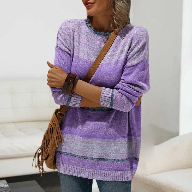 Casual Long Sleeve Knitted Sweater