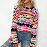Crochet Knitted Sweater Pullover