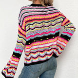 Crochet Knitted Sweater Pullover