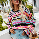 Crochet Knitted Sweater Pullover
