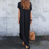 V-neck Slit Long Skirt