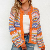 Woman Crochet Knitted Sweater