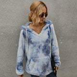 Women's Plush Tie-Dye Hoodies