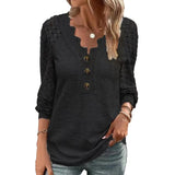 Lace Long Sleeve Panel T-Shirt